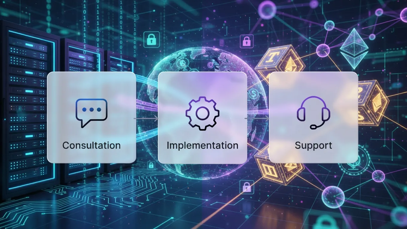 NFT販売サポートの流れイメージ