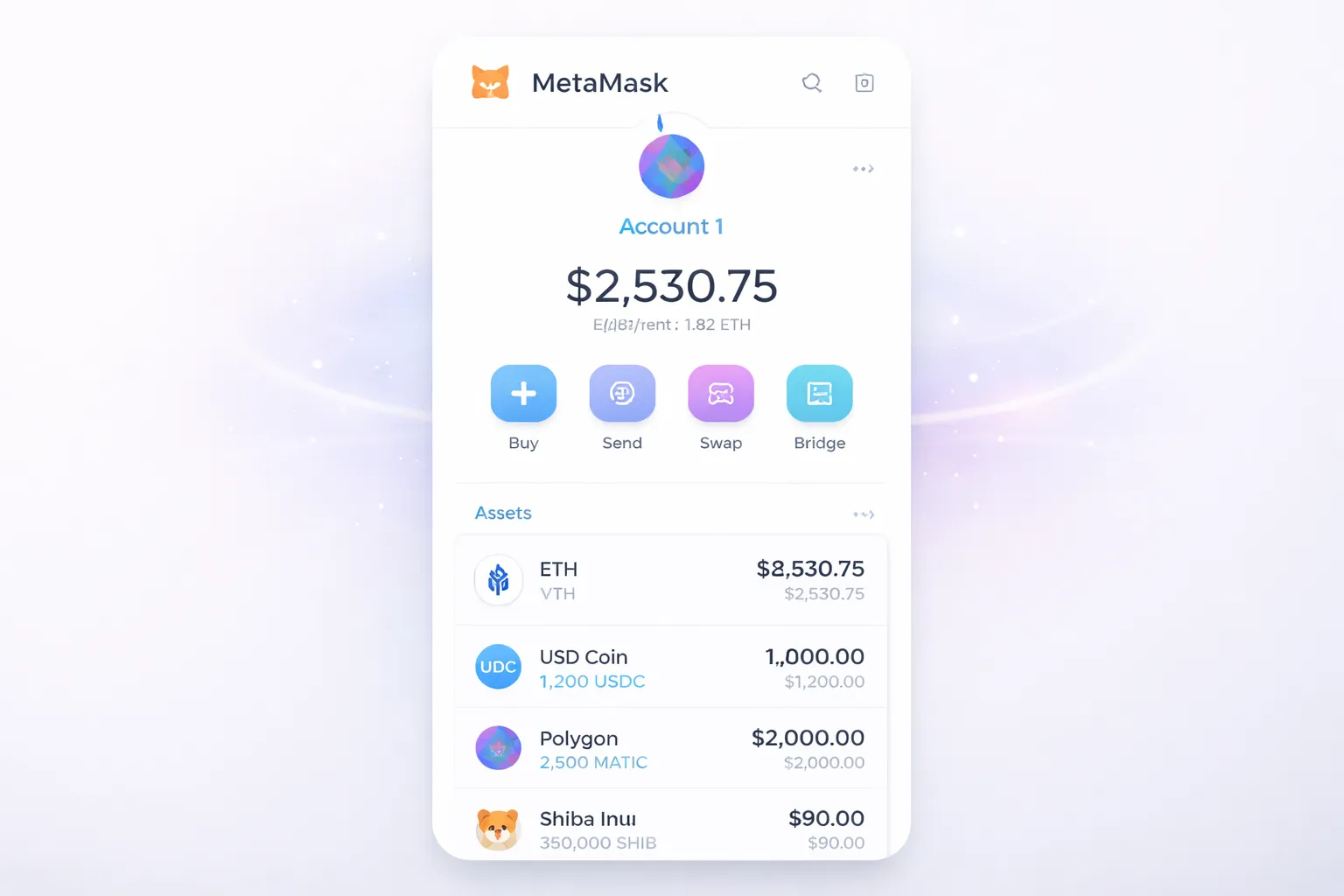 ウォレット接続UIのイメージ